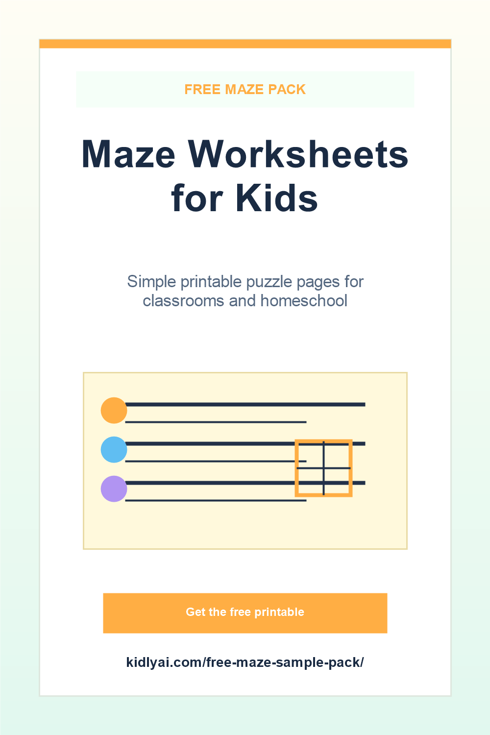 Free Maze Worksheets Pinterest pin