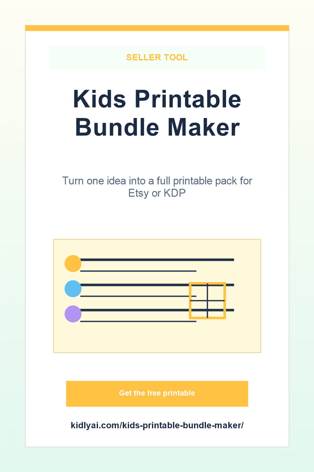 Kids Printable Bundle Maker Pinterest pin